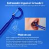 Modo de uso del entrenador lingual en forma de C